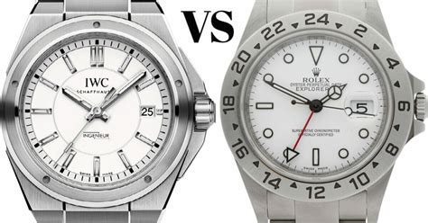 rolex explorer vs iwc ingenieur|Rubber B Presents IWC Ingenieur vs Rolex Explorer II.